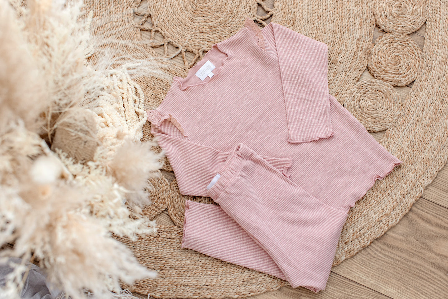 Organic cotton plain ribbed sets